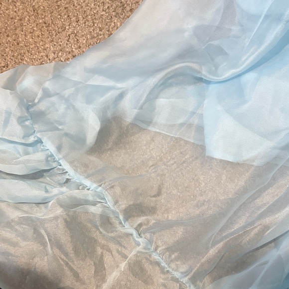 Wild Fable Light Blue Midi Dress - Picture 4 of 10